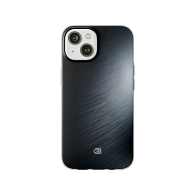 Grey Lite Phone Case for iPhone - Charcoal Brushed Steel