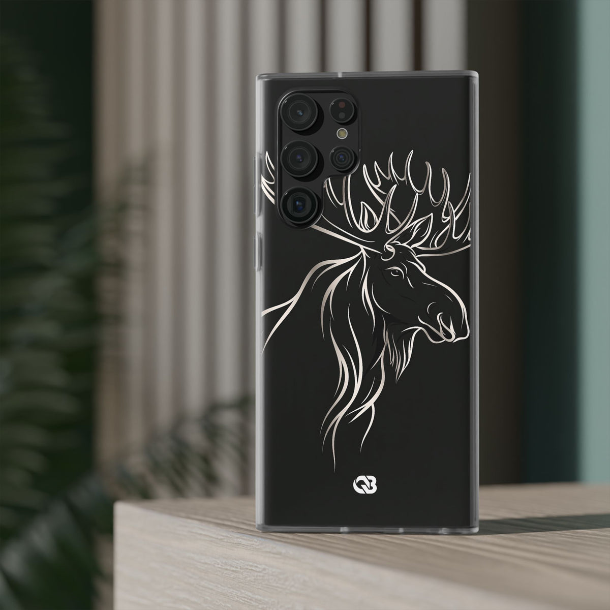 Nordic Moose Contour · Lite Phone Case for Samsung · Black