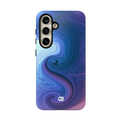 Azure Fluid Swirl · Tough Phone Case for Samsung · Blue