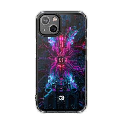 Neural Circuit Core · Clear Impact Magnetic Phone Case for iPhone ·  Black