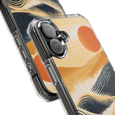 Blue Impact MagSafe Phone Case for iPhone - Kyoto Cresting Tide