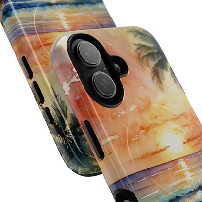 Sunset Palm iPhone 17 Case - Tough+ - CASE•BOB
