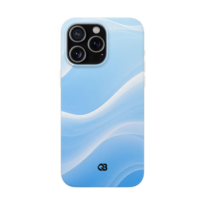Blue Lite Phone Case for iPhone - Glacial Blue Silk