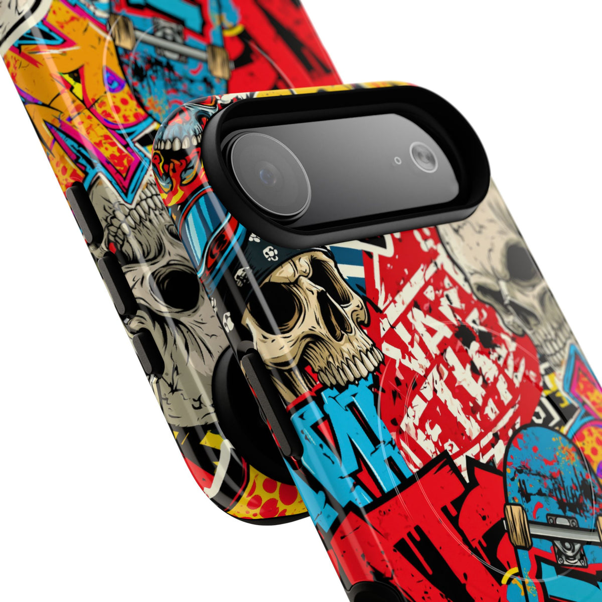 Skate Skull Riot · Tough 2.0 Magnetic Phone Case for iPhone · Red