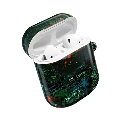 Tactical Avionics HUD · Hard Case for AirPods & AirPods Pro · Green