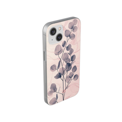 Ethereal Indigo Eucalyptus · Soft Phone Case for iPhone