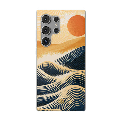 Blue Lite Phone Case for Samsung - Kyoto Cresting Tide
