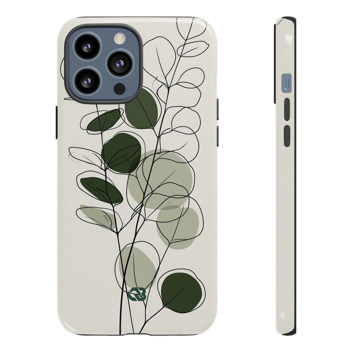 Eucalyptus Foliage Study · Tough Phone Case for iPhone · Green