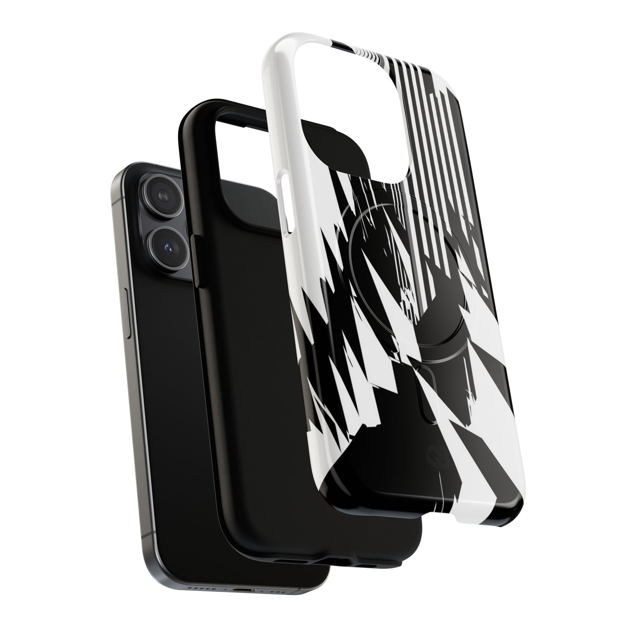 White Tough 2.0 Magsafe Phone Case for iPhone - Shattered Vector Spire