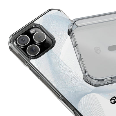 White Impact MagSafe Phone Case for iPhone - Arctic Line Current