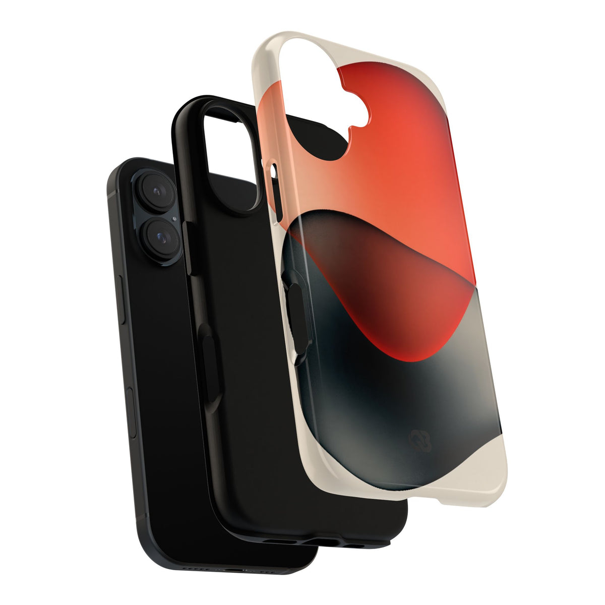 Translucent Crimson Form · Tough Phone Case for iPhone · Red
