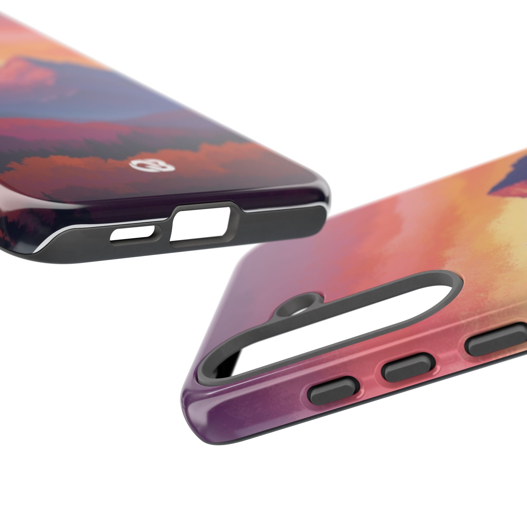 Crimson Mountain Dusk · Tough Phone Case for Samsung