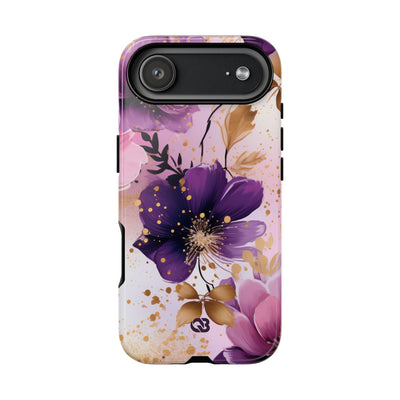 Gilded Violet Bloom · Tough Phone Case for iPhone