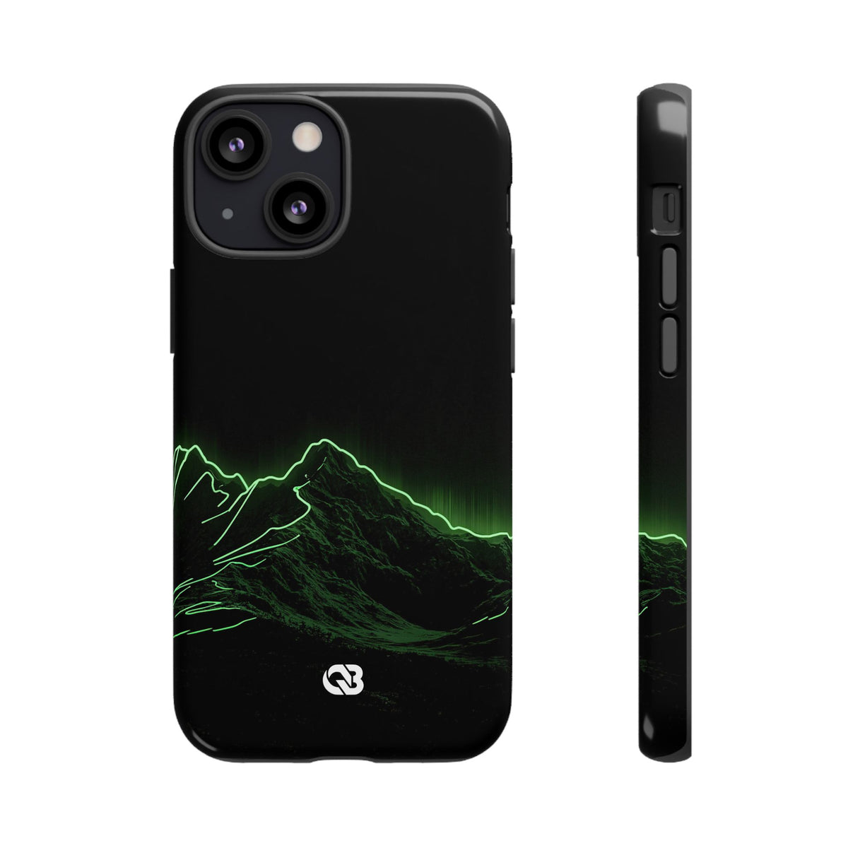Nordic Mountain Contour · Tough Phone Case for iPhone · Black
