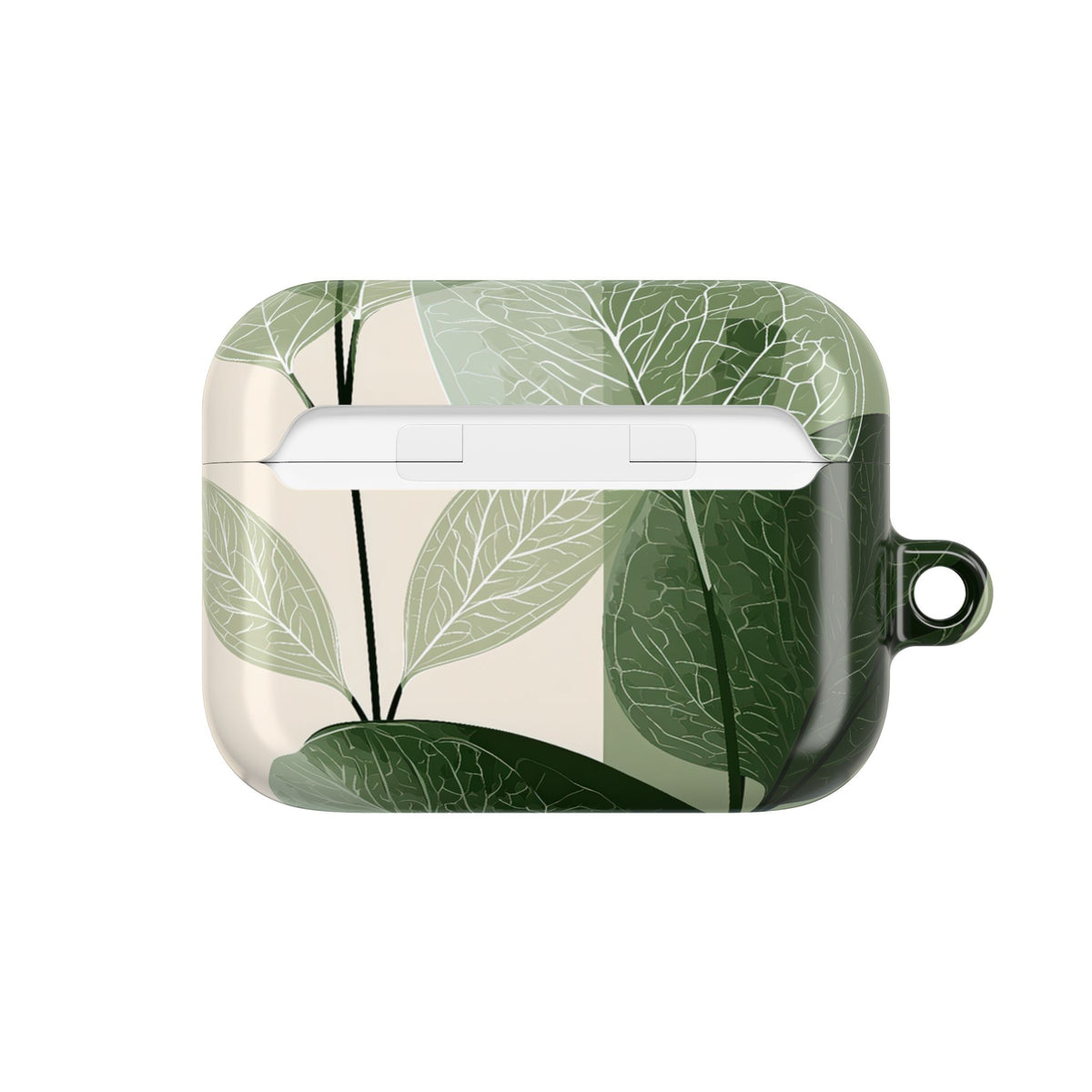 Layered Eucalyptus Study · Hard Case for AirPods & AirPods Pro · Green