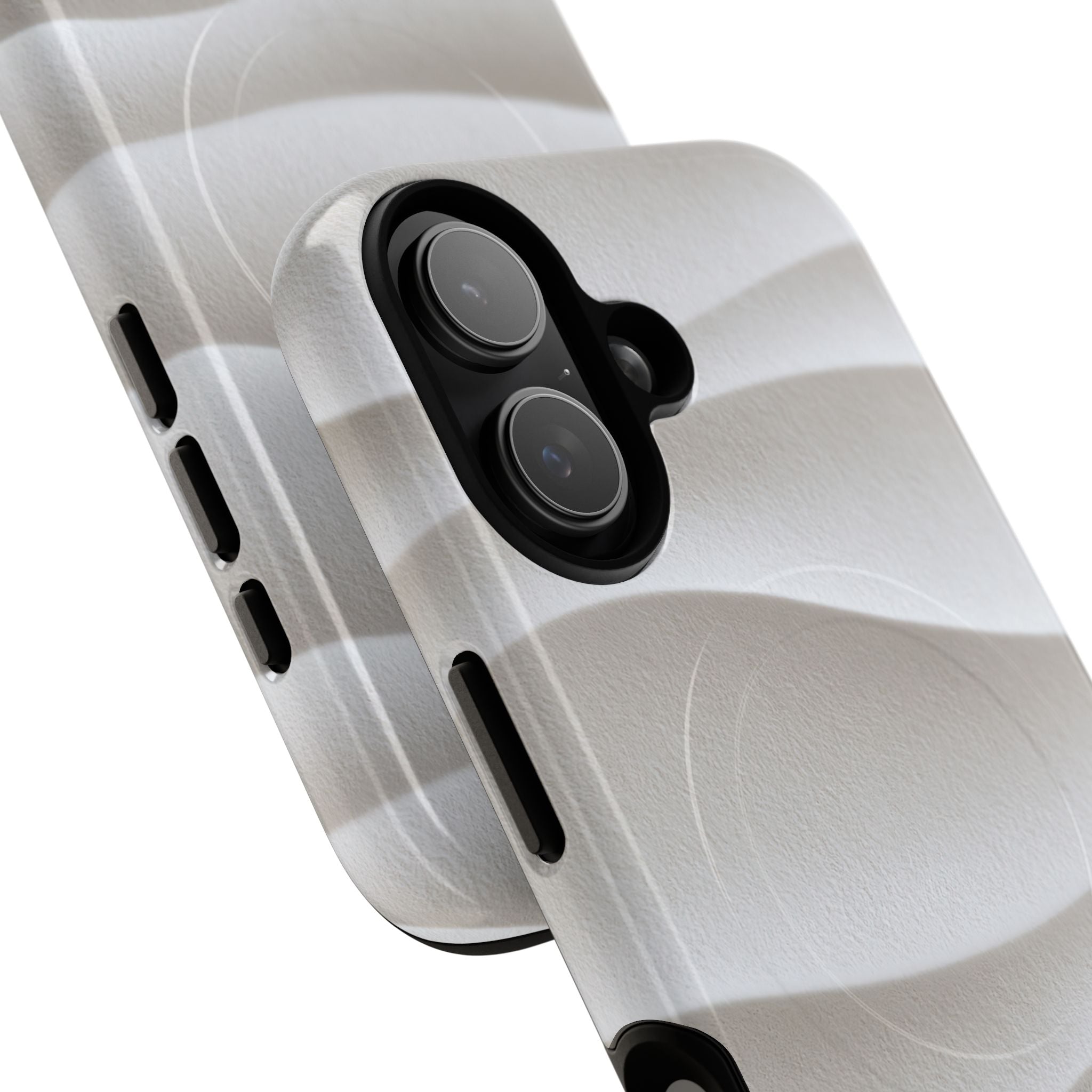 White Tough 2.0 Magsafe Phone Case for iPhone - Arctic Flow Ridges