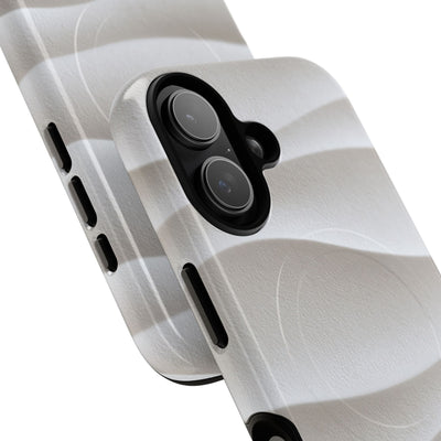 White Tough 2.0 Magsafe Phone Case for iPhone - Arctic Flow Ridges