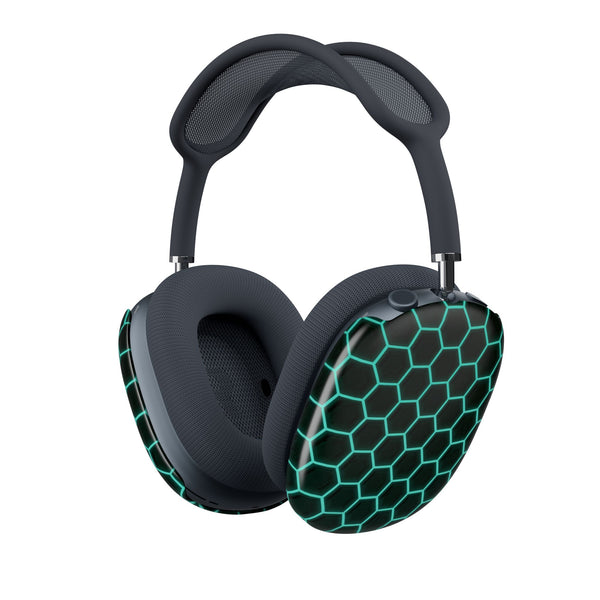 Neon Hex Spectrum · Hard Case for AirPods Max · Teal