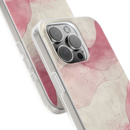 Crimson Waves iPhone 16 Pro Max Case - Soft