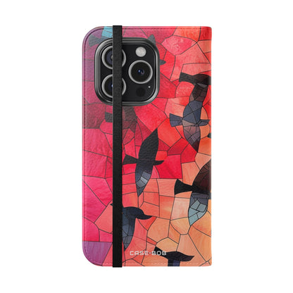 Stained Glass Birds - iPhone 15 Pro Case - Wallet