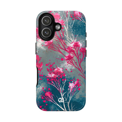 Cyber Blossom · Tough Phone Case for iPhone · Teal
