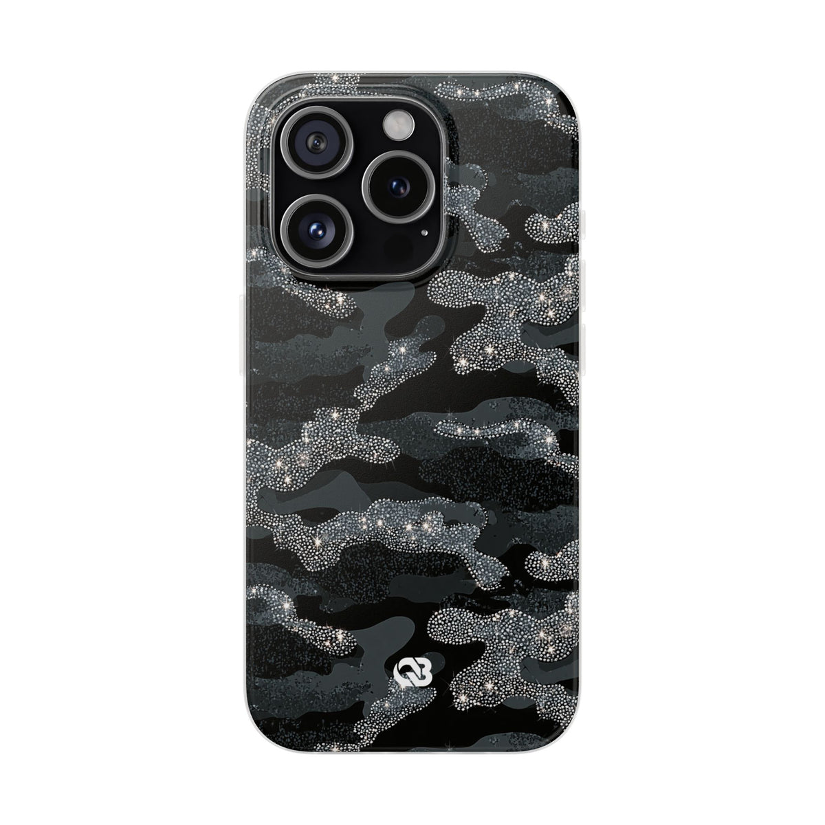 Glitter Shadow Camo · Lite Phone Case for iPhone ·  Black