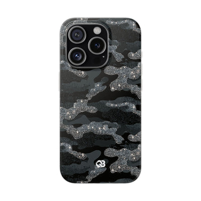 Glitter Shadow Camo · Lite Phone Case for iPhone ·  Black