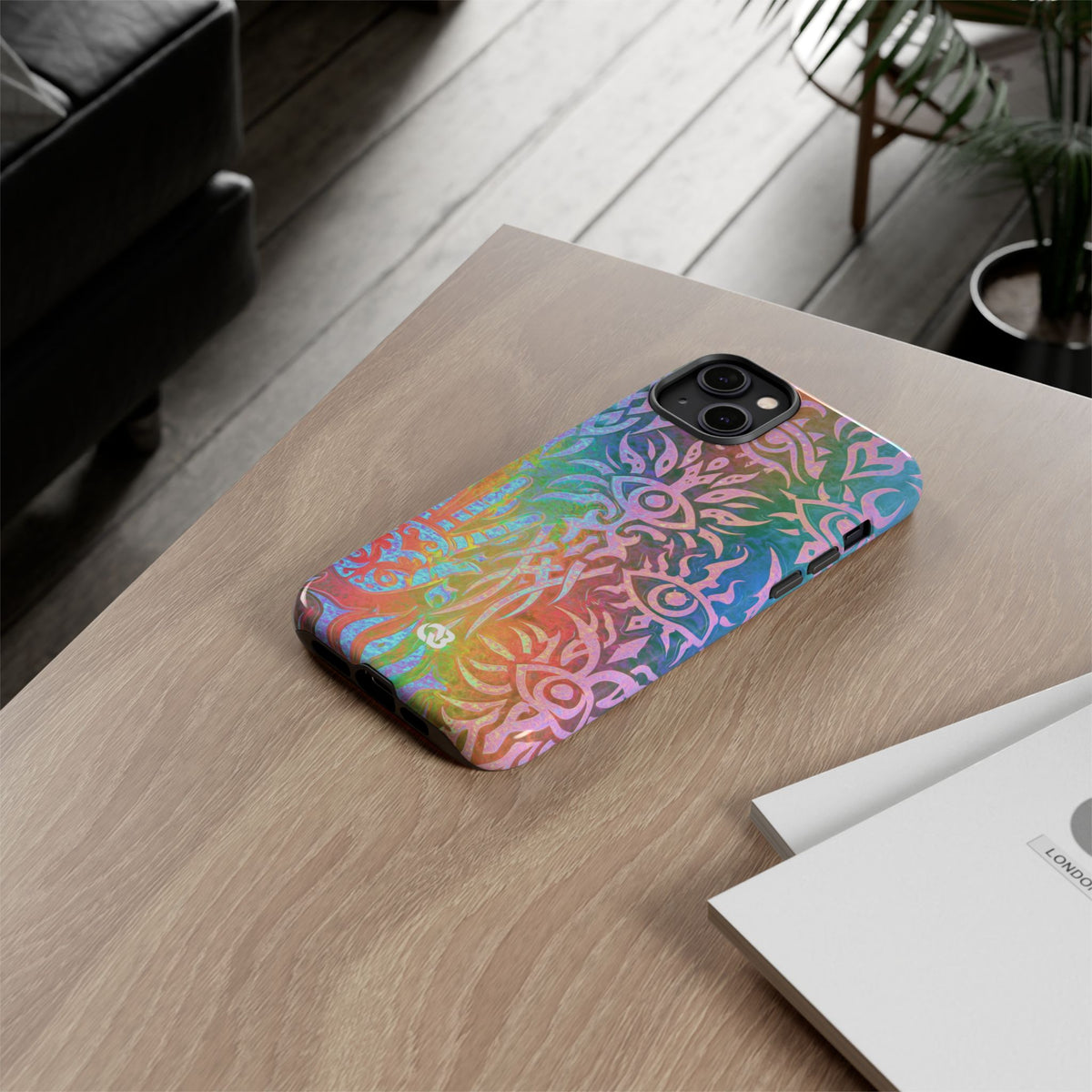 Chromatic Mystic Sigil · Tough Phone Case for iPhone · Blue