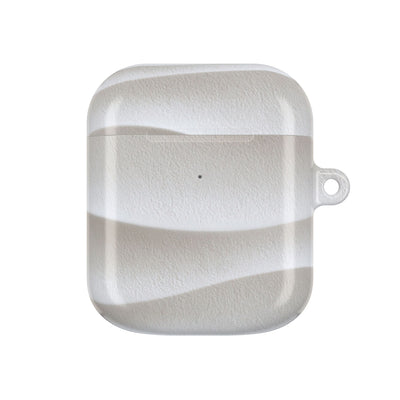 Sculpted Dune Relief · Hard Case for AirPods & AirPods Pro · White