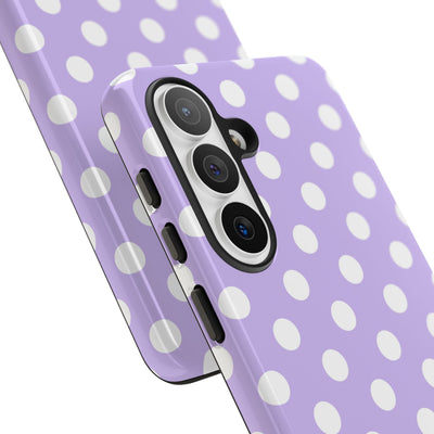 Lavender Polka Grid · Tough Θήκη για Samsung