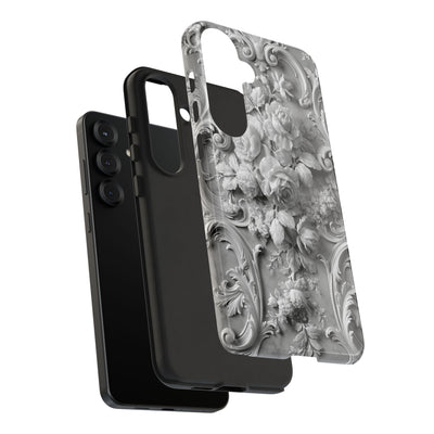 Rococo Marble Rose · Tough Phone Case for Samsung · White