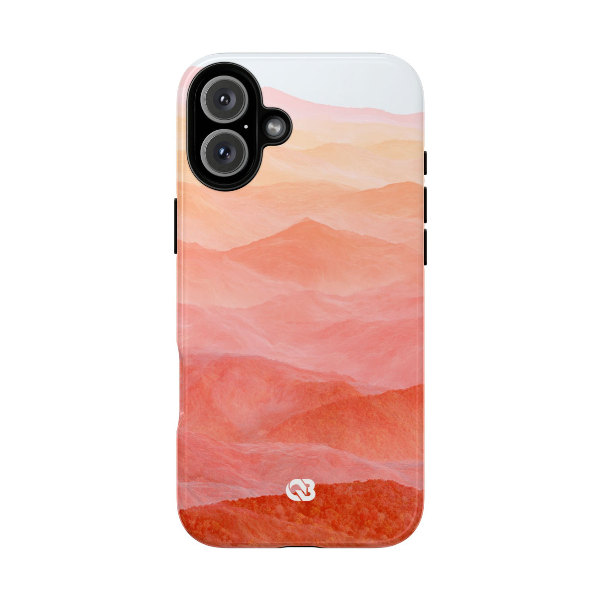 Alpenglow Ridge Vista · Tough Phone Case for iPhone · Orange
