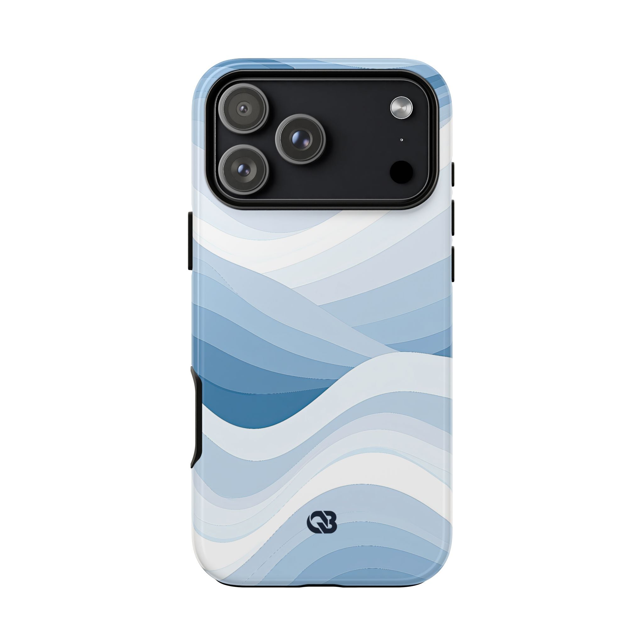 Blue Tough Phone Case for iPhone - Glacial Indigo Flow