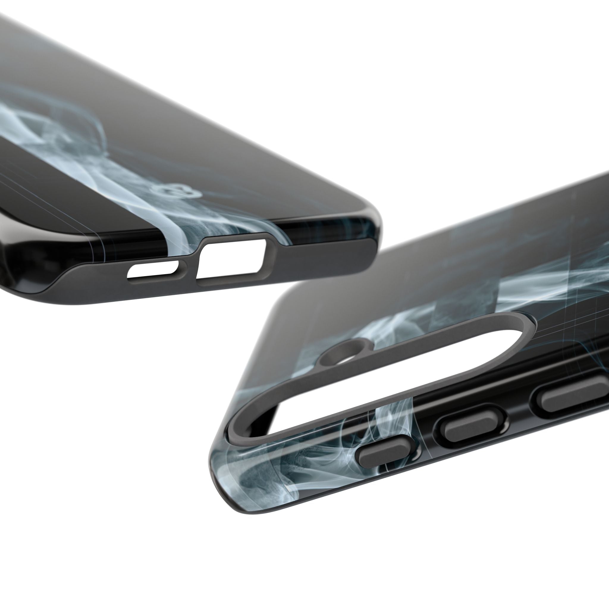 Black Tough Phone Case for Samsung - Arctic Vapor Grid