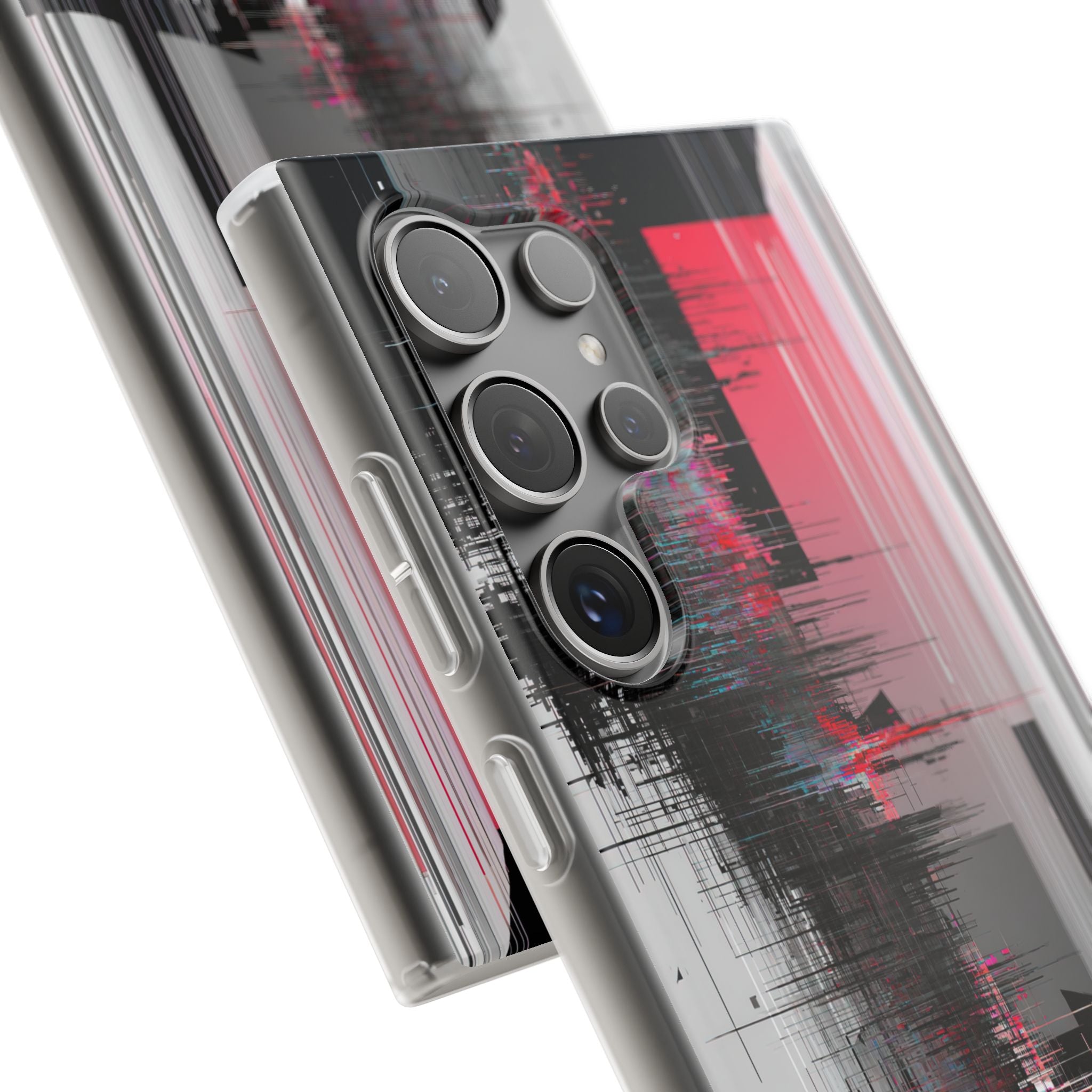 Black Lite Phone Case for Samsung - Crimson Data Leak