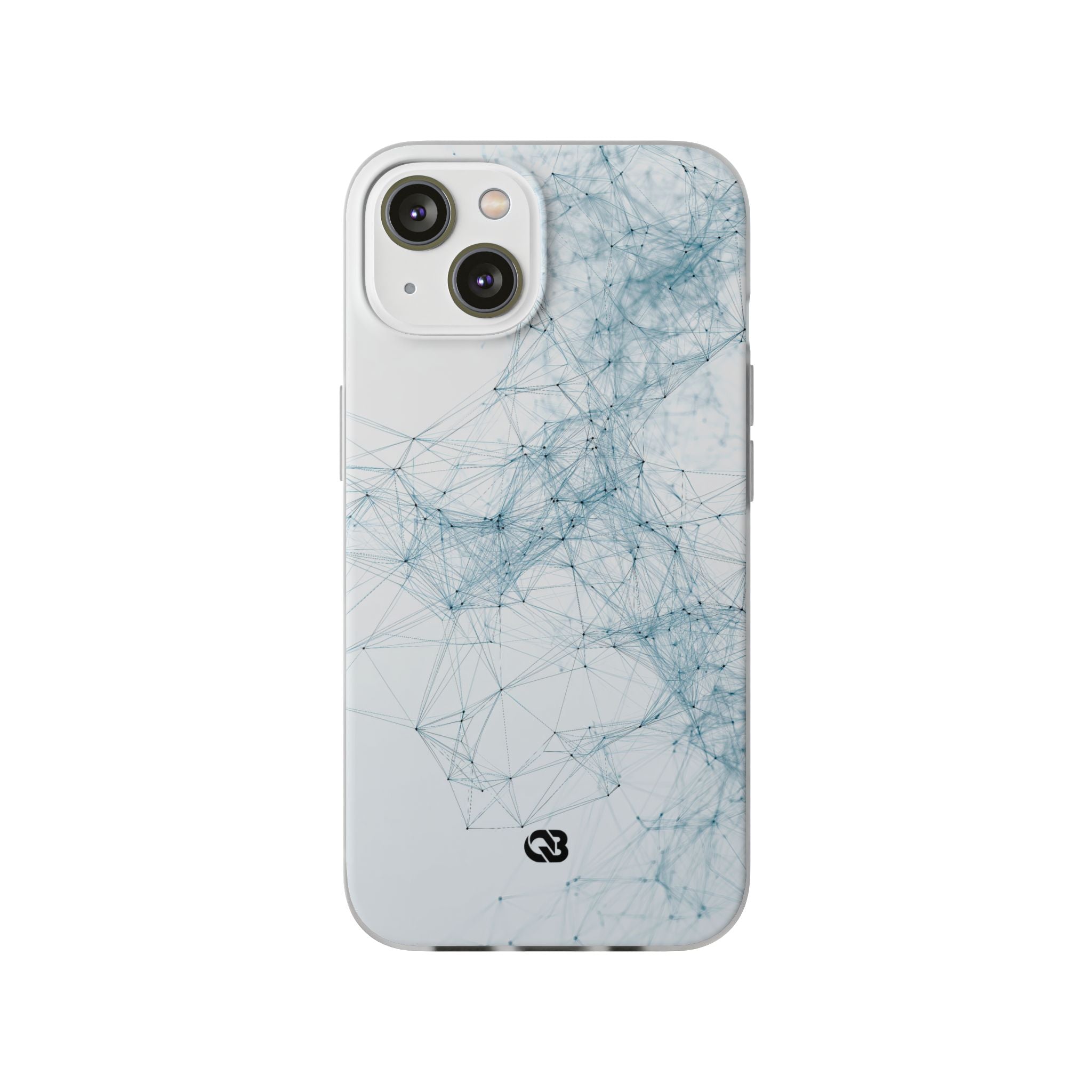 Blue Lite Phone Case for iPhone - Glacial Neural Web