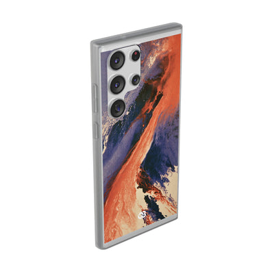 Solar Aura Drift · Lite Phone Case for Samsung · Orange