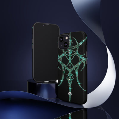 Teal Cyber Sigil · Tough Phone Case for iPhone · Teal