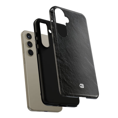 Black Tough Phone Case for Samsung - Raw Obsidian Slate