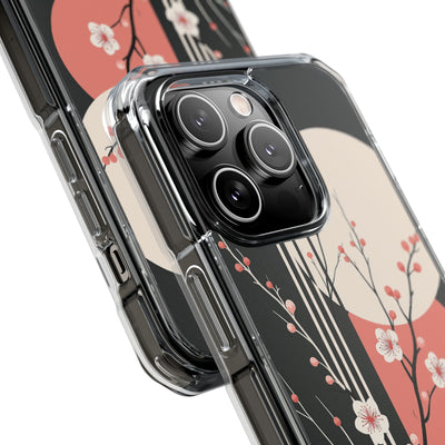 Black Impact MagSafe Phone Case for iPhone - Kyoto Midnight Blossom