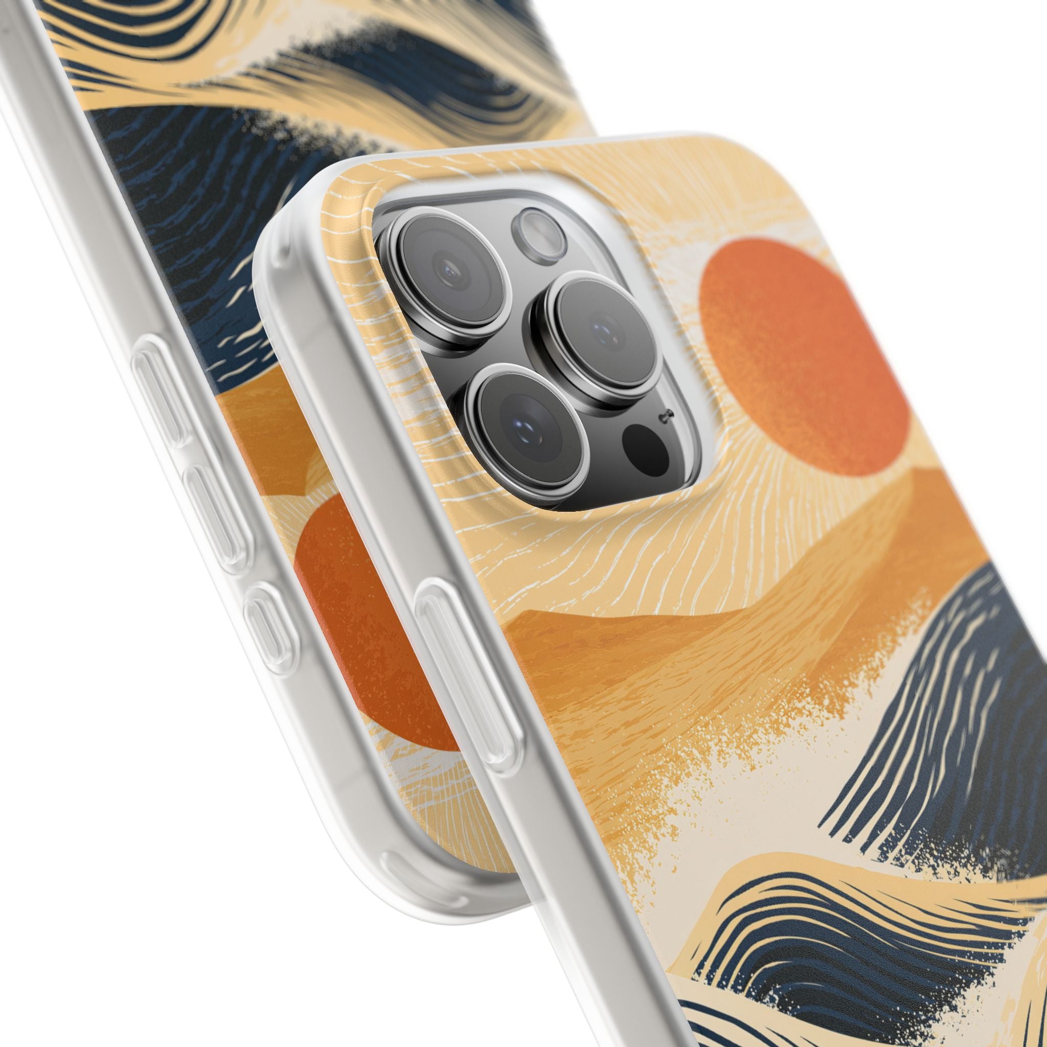 Blue Lite Phone Case for iPhone - Kyoto Cresting Tide
