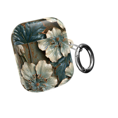 Gilded Blossom Reverie · Hard Case for AirPods & AirPods Pro · Teal