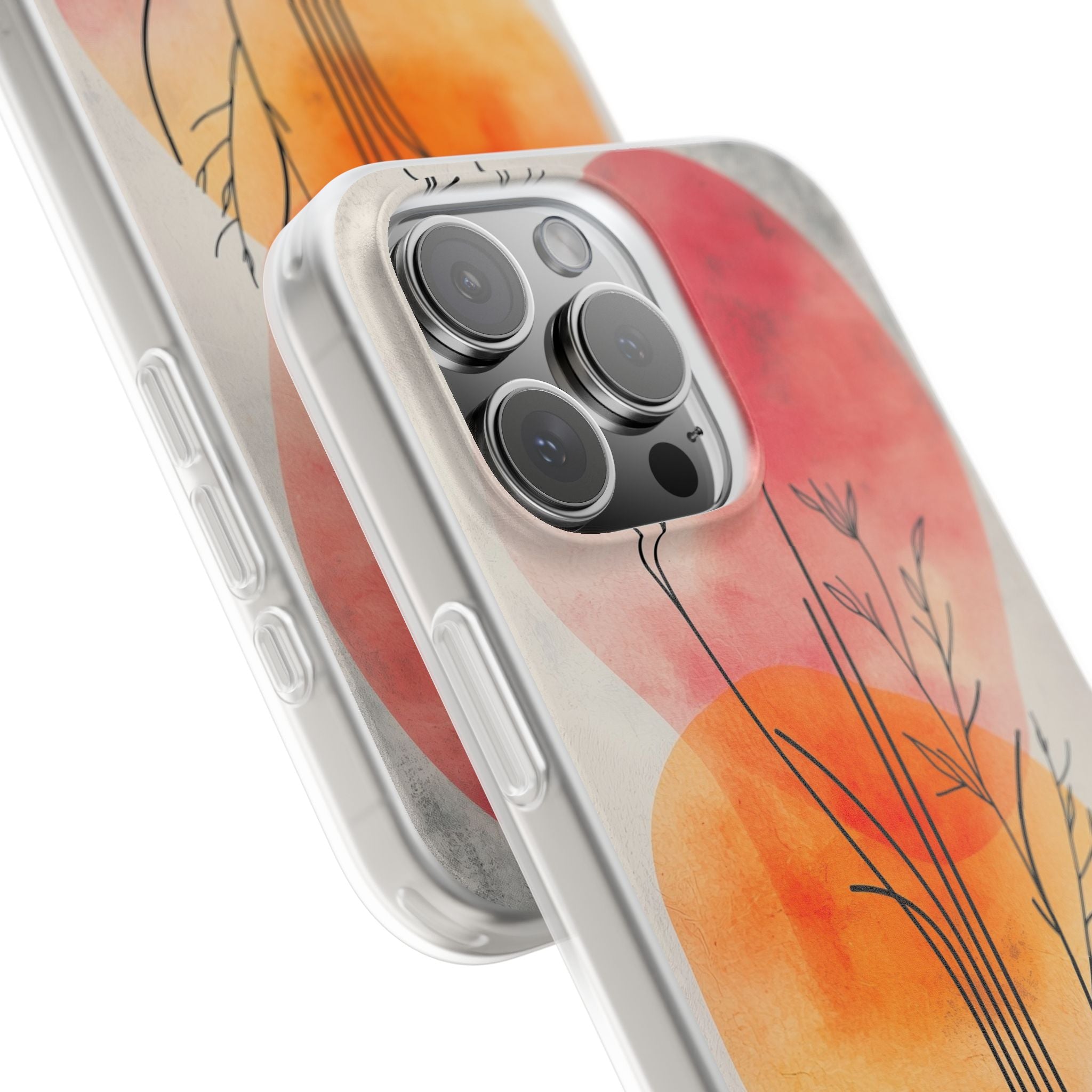 Crimson Bloom Lineage · Soft Phone Case for iPhone