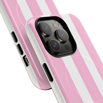 Soft Pink Stripe · Tough+ Magsafe