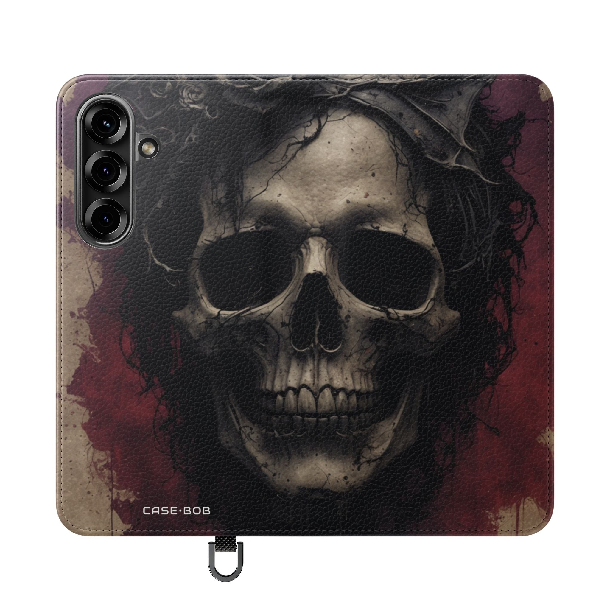 Winged Skull Rose - Samsung S25 Case - Wallet