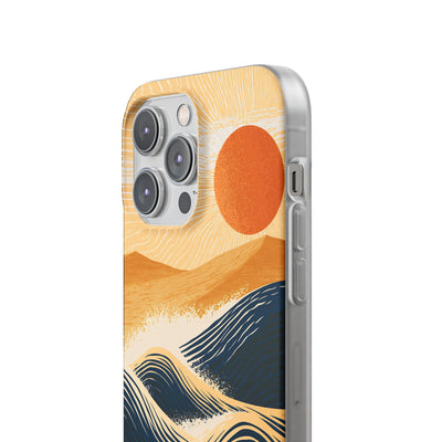 Blue Lite Phone Case for iPhone - Kyoto Cresting Tide