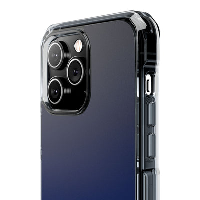 Midnight Cobalt Gradient · Clear Impact Magnetic Phone Case for iPhone · Blue