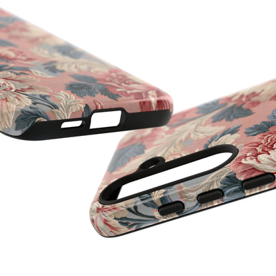 Blush Peony Jacquard · Tough Phone Case for Samsung · Pink