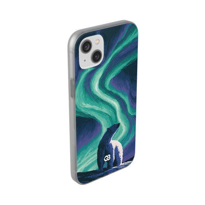 Arctic Aurora Bear · Lite Phone Case for iPhone ·  Teal