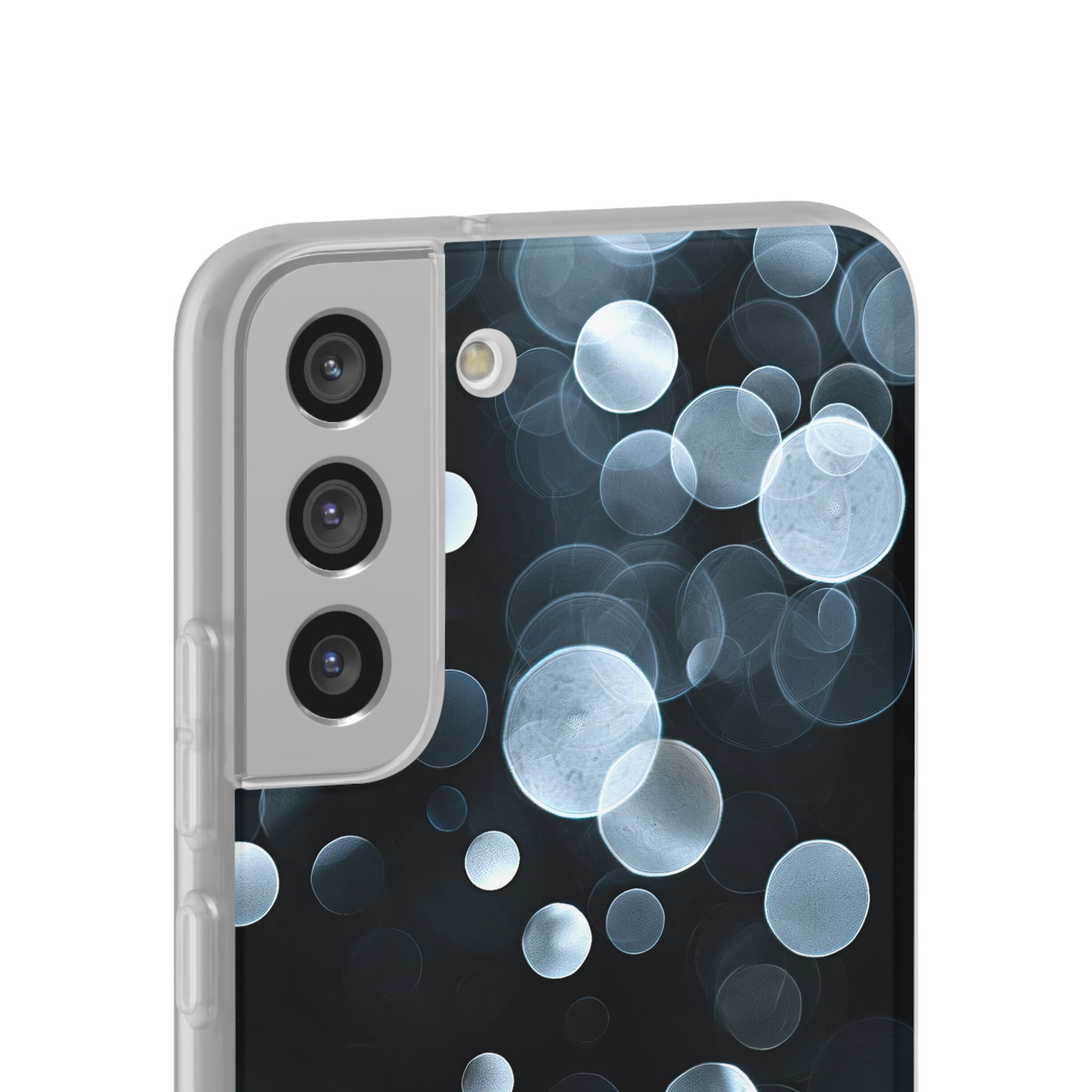 Black Lite Phone Case for Samsung - Silver Orbit Glow